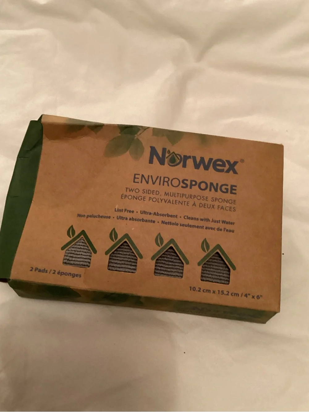 Norwex EnviroSponge - Green & Brown Packaging